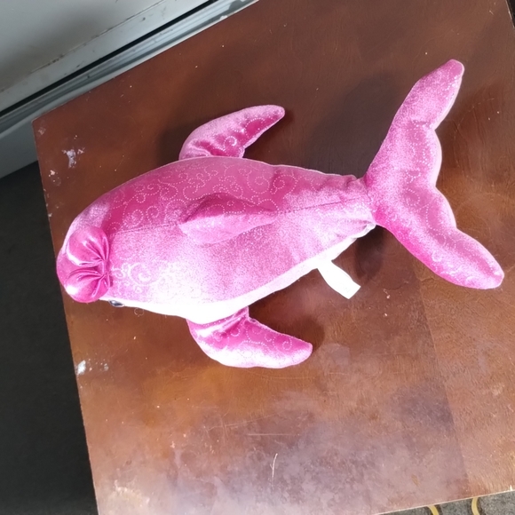 ✓Aurora Destination Nation Boutique - 16" Sparkle Pink Dolphin Plush - Picture 6 of 16